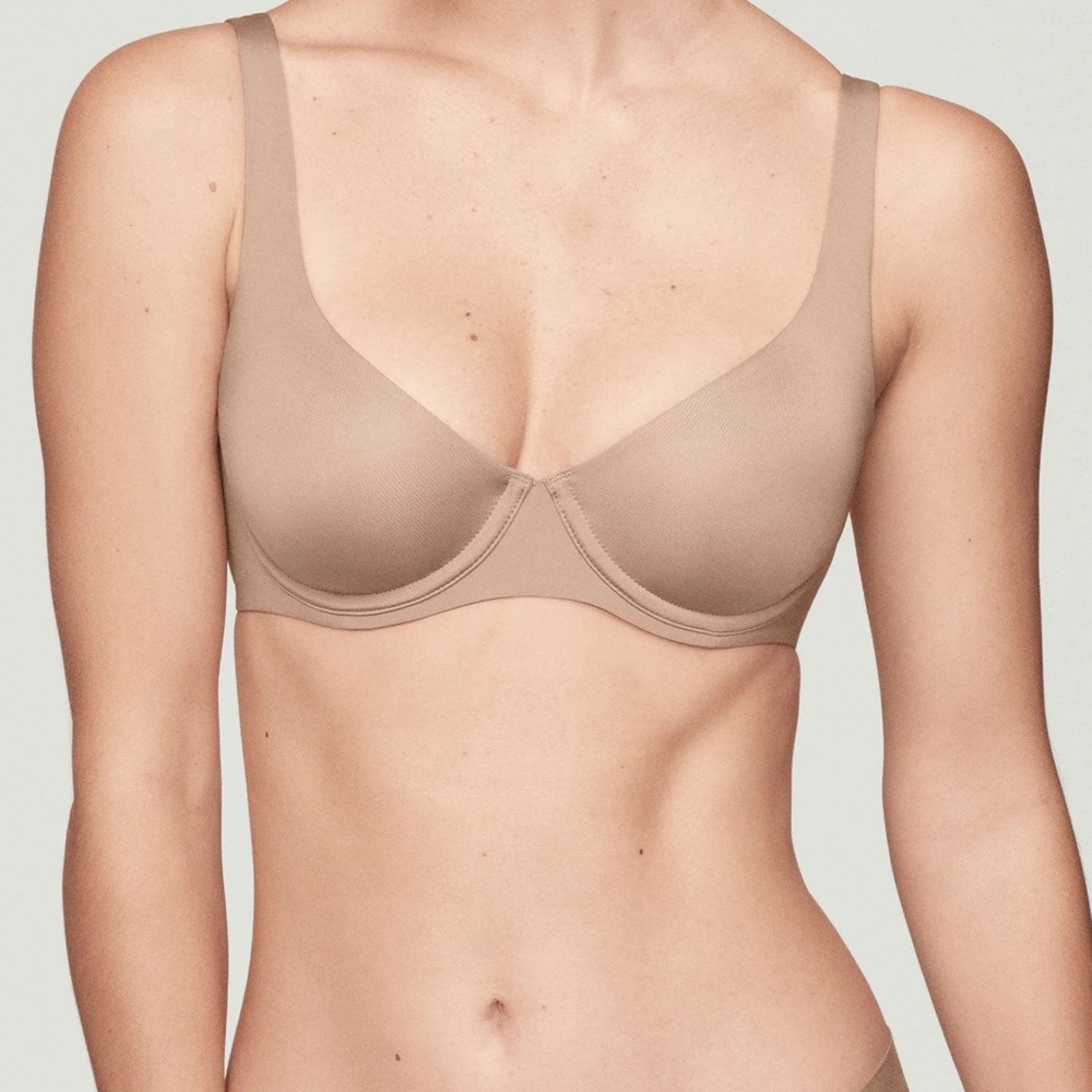 CUUP The Scoop Bra in Taupe